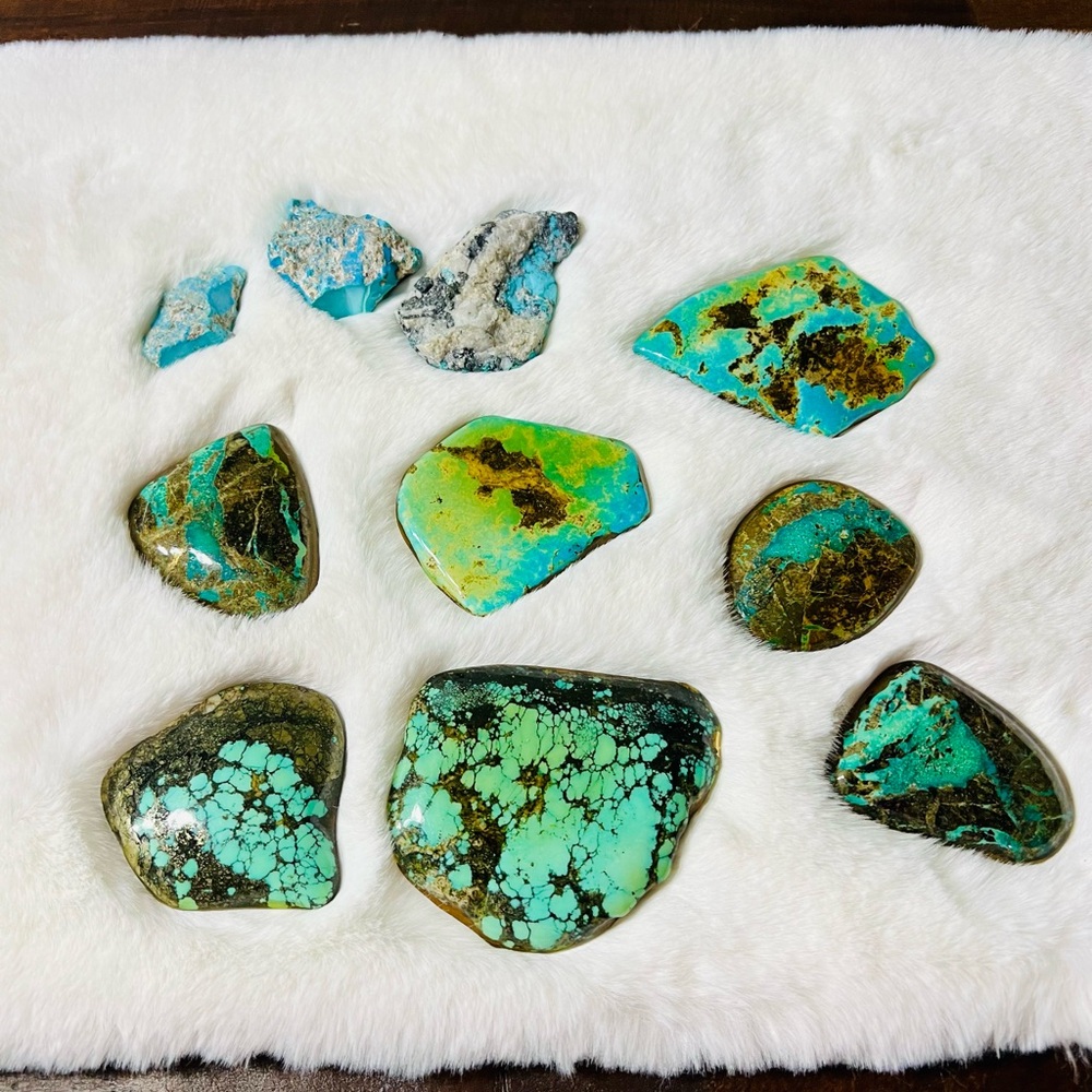 Turquoise pieces